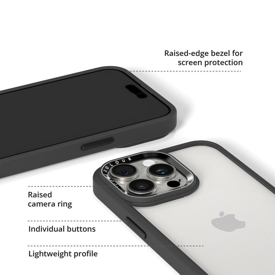 iPhone 15 Plus Jet Black Clear Phone Case - CORECOLOUR AU