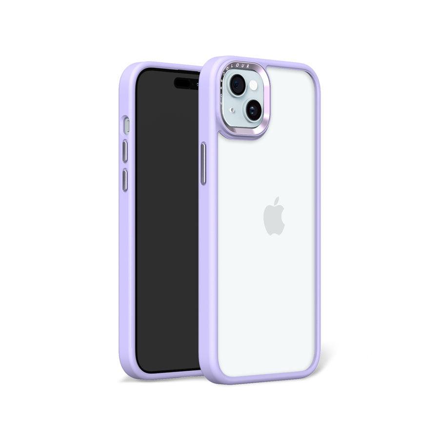 iPhone 15 Plus Lavender Hush Clear Phone Case - CORECOLOUR AU