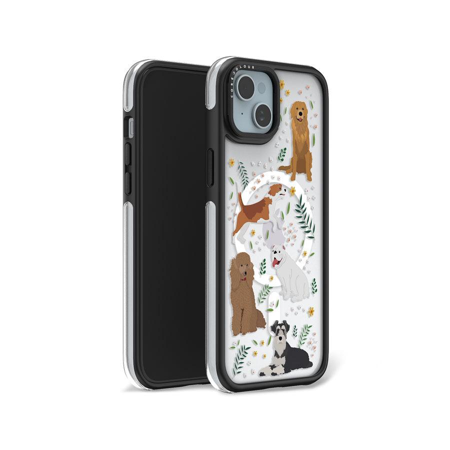 iPhone 15 Plus Paw-sitive Pals Ring Kickstand Case MagSafe Compatible - CORECOLOUR AU