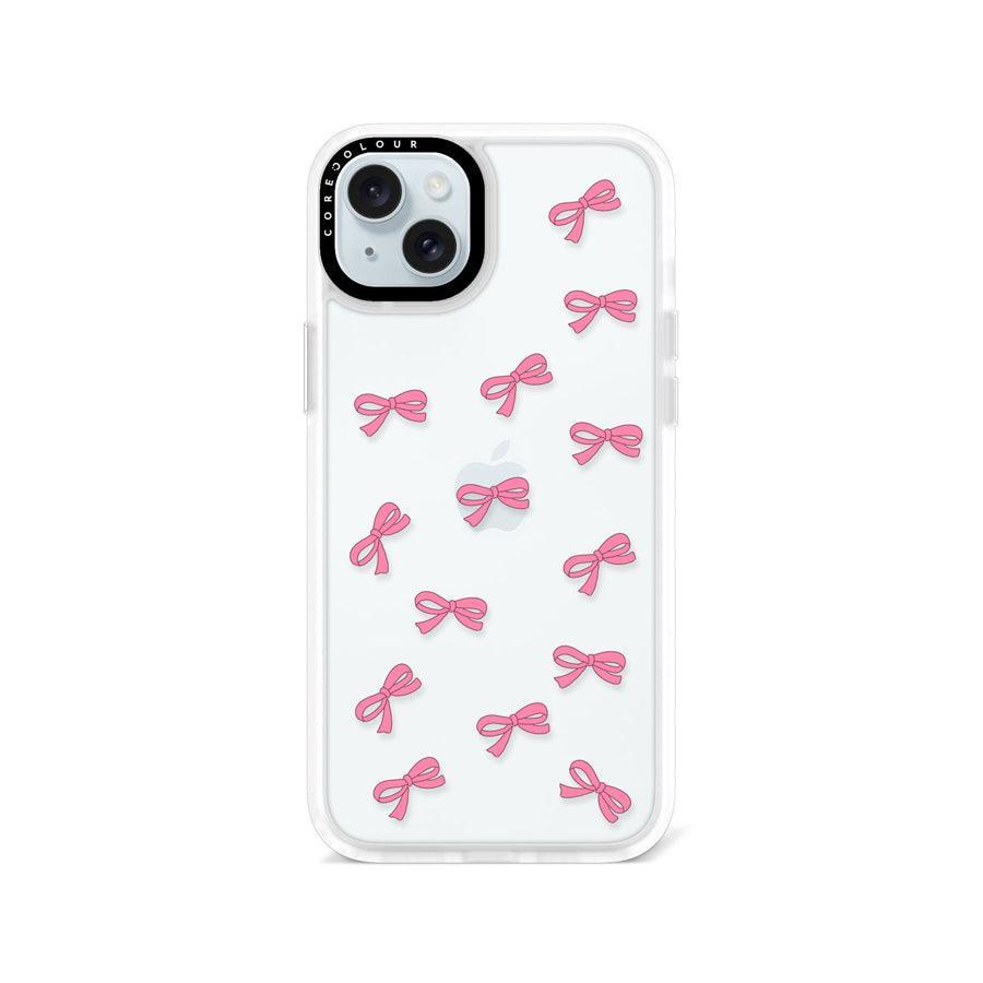 iPhone 15 Plus Pink Ribbon Mini Phone Case MagSafe Compatible - CORECOLOUR AU
