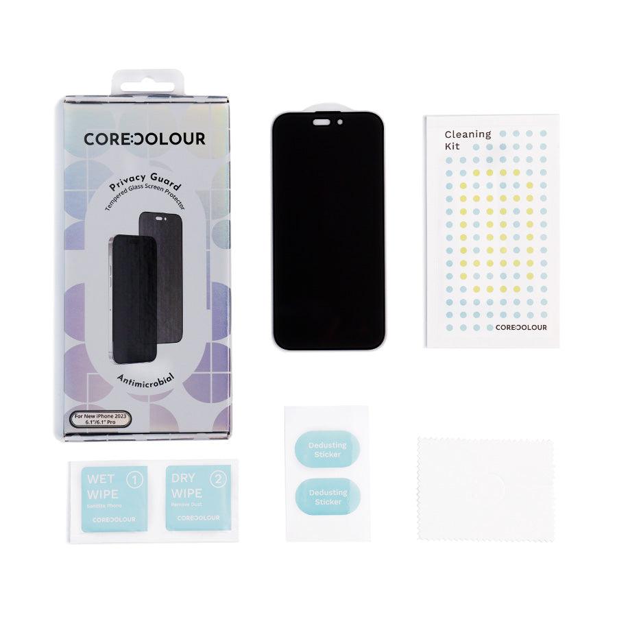iPhone 15 Plus Privacy Guard Tempered Glass Screen Protector - CORECOLOUR AU