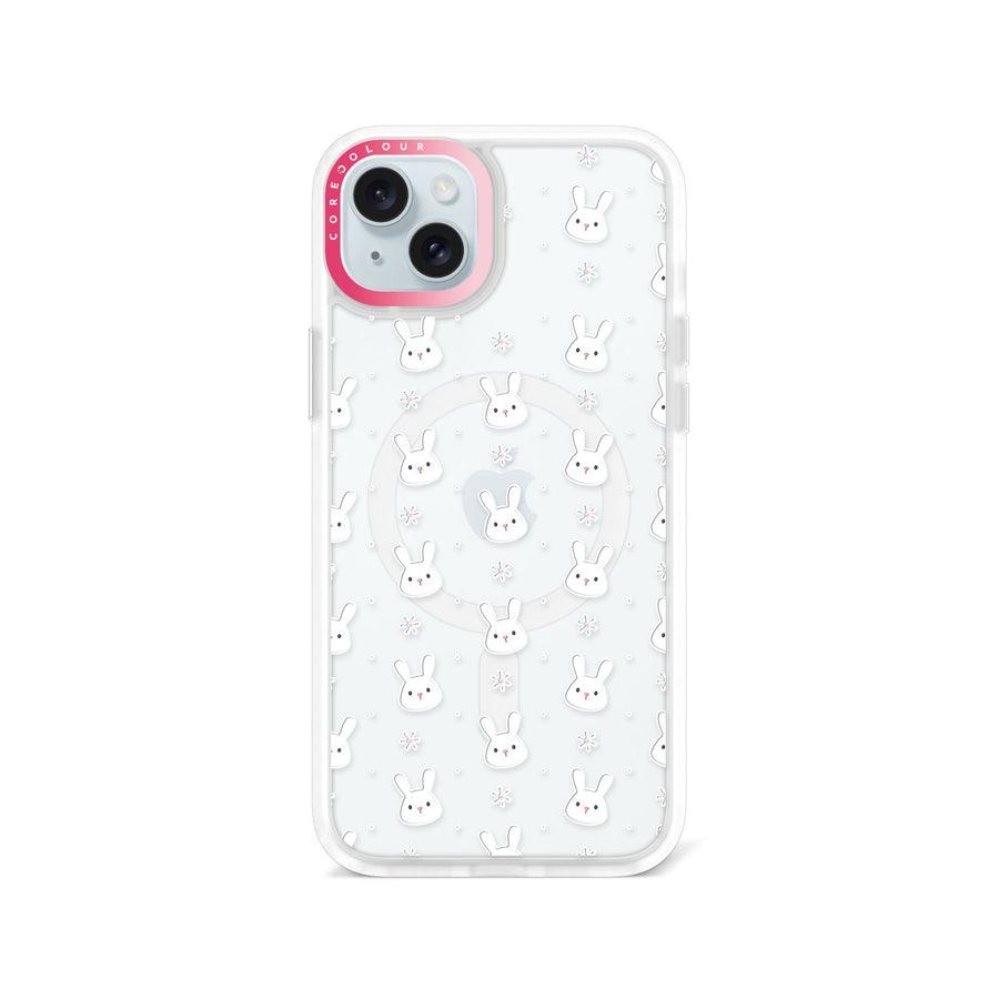iPhone 15 Plus Rabbit and Flower Phone Case MagSafe Compatible - CORECOLOUR AU