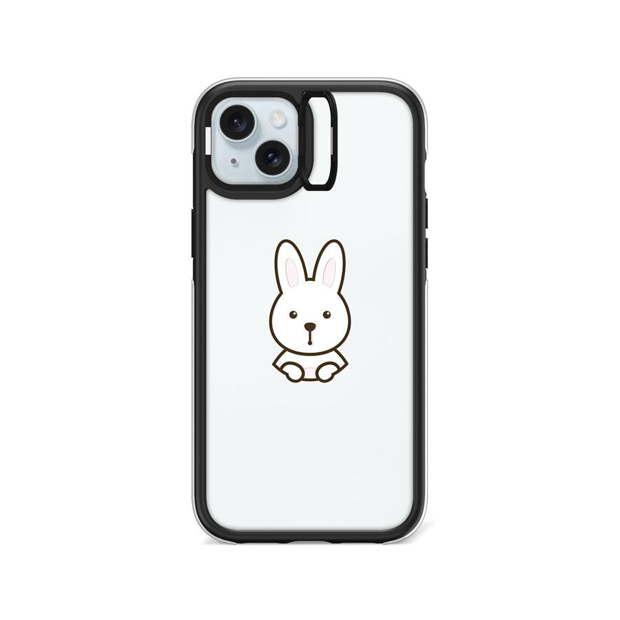 iPhone 15 Plus Rabbit is watching you Camera Ring Kickstand Case - CORECOLOUR AU