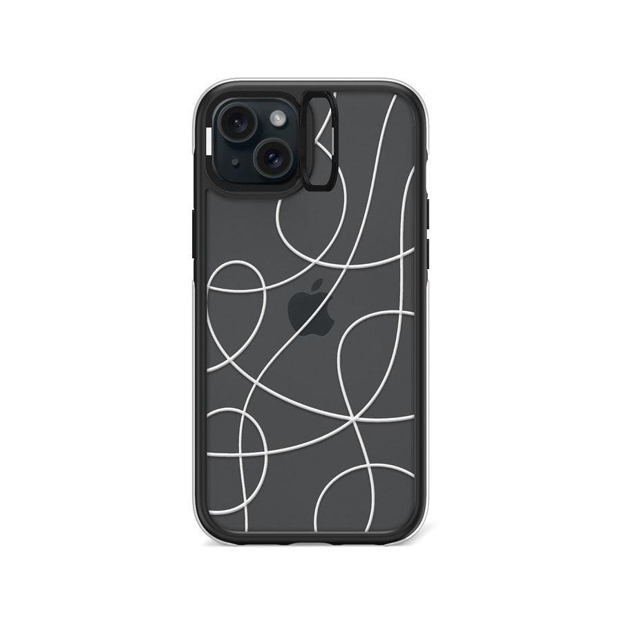 iPhone 15 Plus Seeing Squiggles Camera Ring Kickstand Case - CORECOLOUR AU