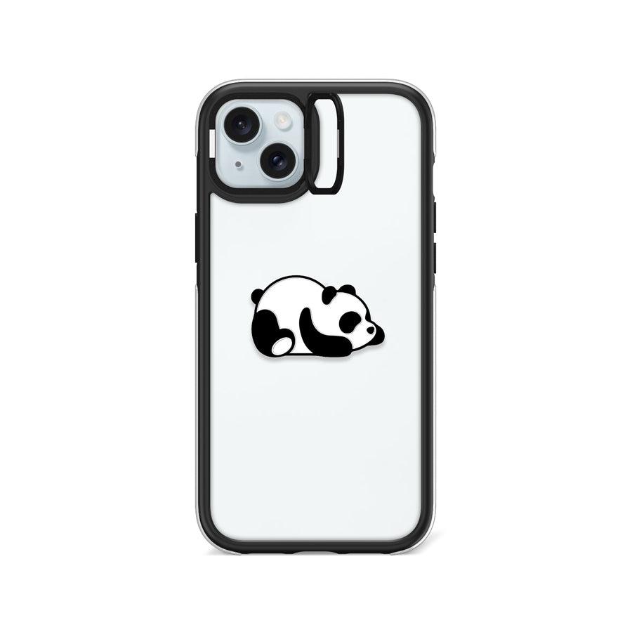 iPhone 15 Plus Sketching Panda Camera Ring Kickstand Case - CORECOLOUR AU