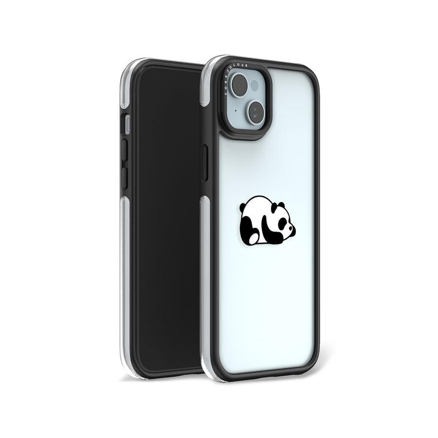 iPhone 15 Plus Sketching Panda Camera Ring Kickstand Case - CORECOLOUR AU