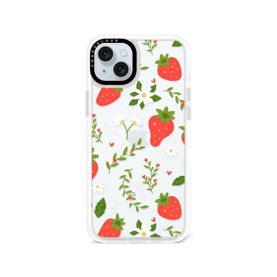 iPhone 15 Plus Strawberry Flower Phone Case - CORECOLOUR AU