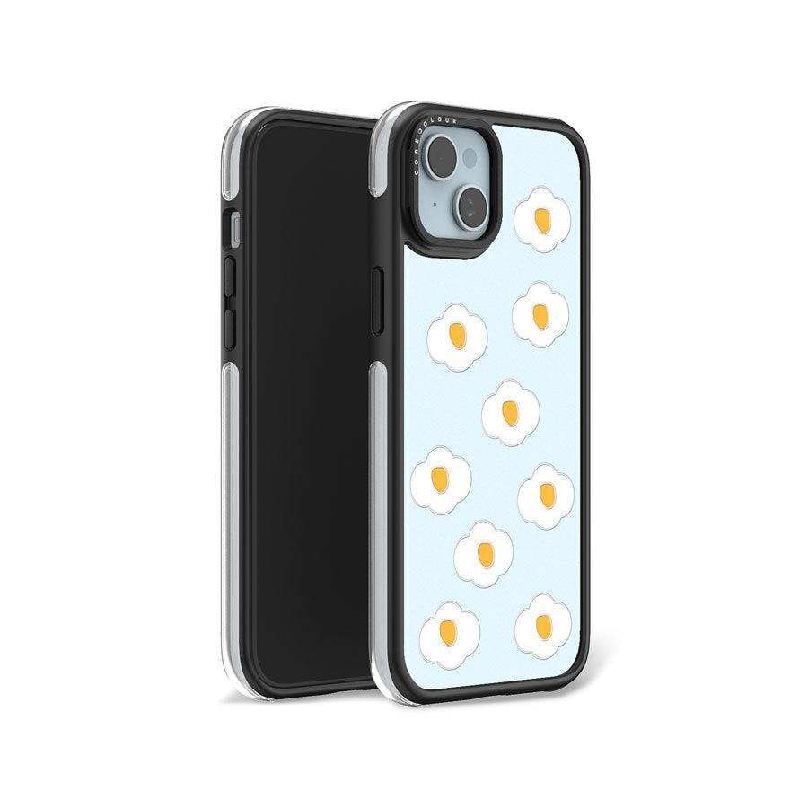 iPhone 15 Plus Sunny-Side Up Egg Camera Ring Kickstand Case - CORECOLOUR AU