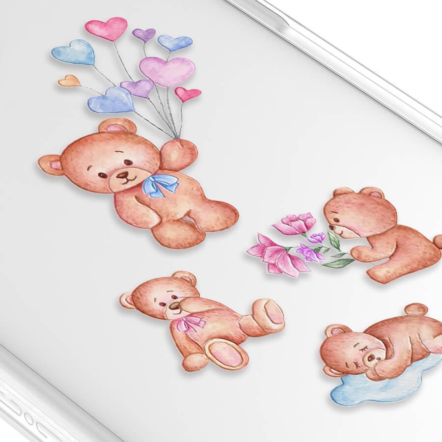 iPhone 15 Plus Teddy Bear Friends Phone Case MagSafe Compatible - CORECOLOUR AU