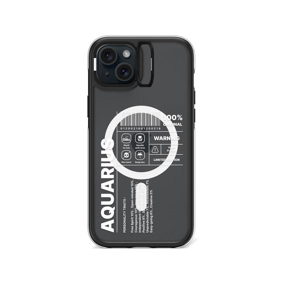 iPhone 15 Plus Warning Aquarius Ring Kickstand Case MagSafe Compatible - CORECOLOUR AU