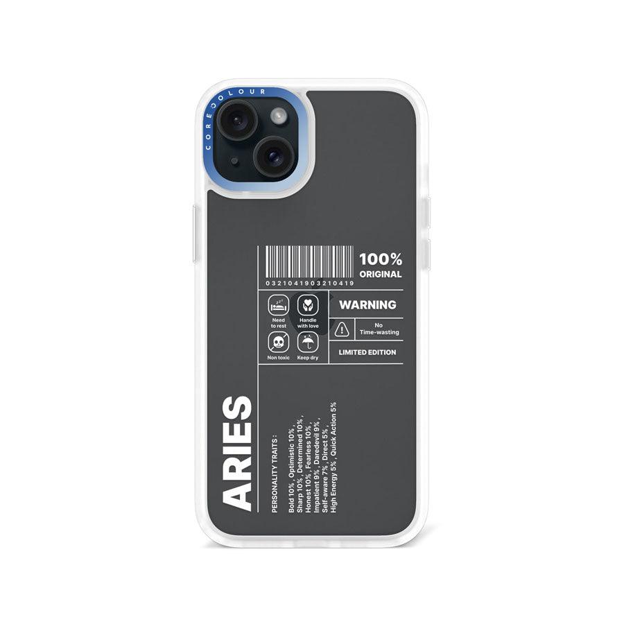 iPhone 15 Plus Warning Aries Phone Case - CORECOLOUR AU