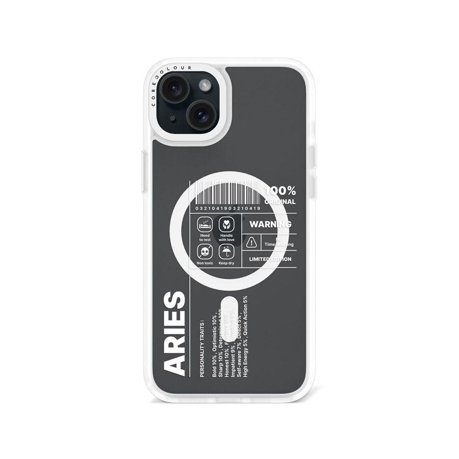 iPhone 15 Plus Warning Aries Phone Case MagSafe Compatible - CORECOLOUR AU