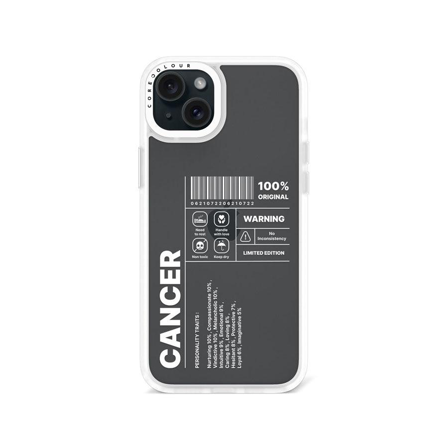 iPhone 15 Plus Warning Cancer Phone Case - CORECOLOUR AU