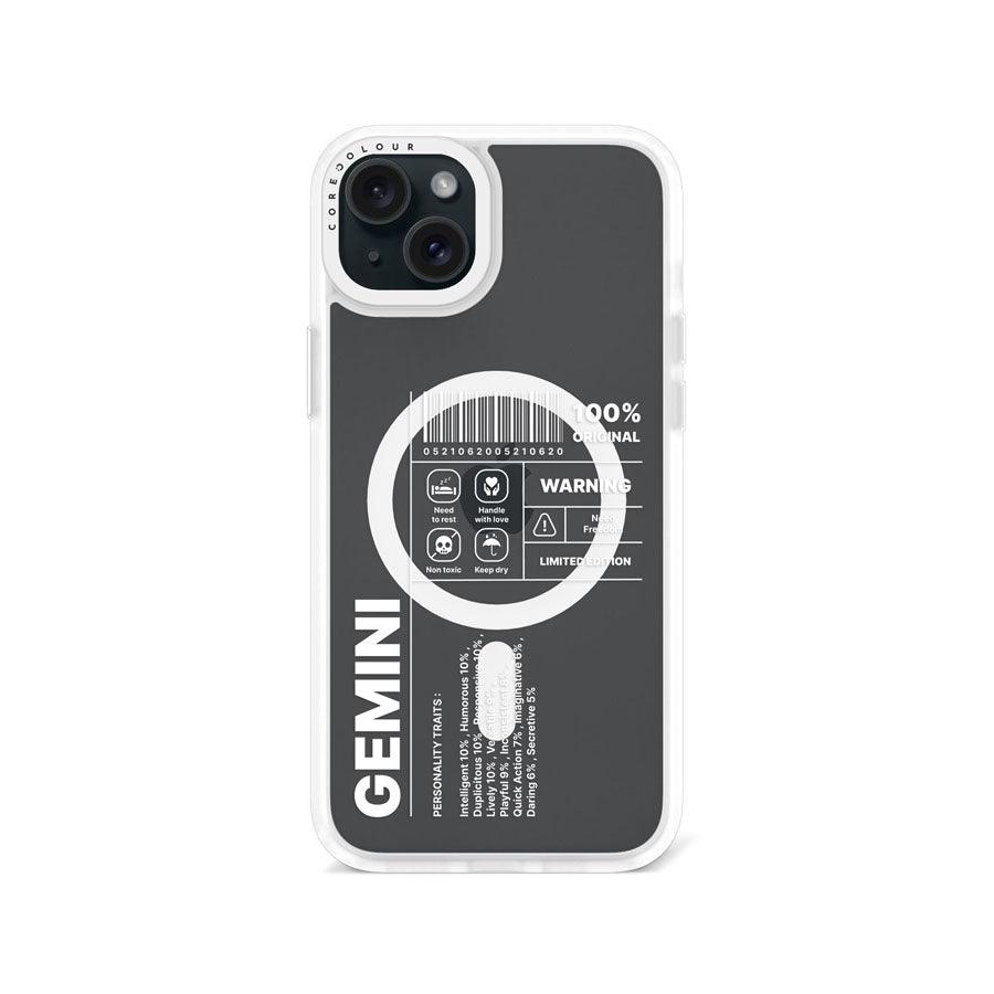 iPhone 15 Plus Warning Gemini Phone Case MagSafe Compatible - CORECOLOUR AU