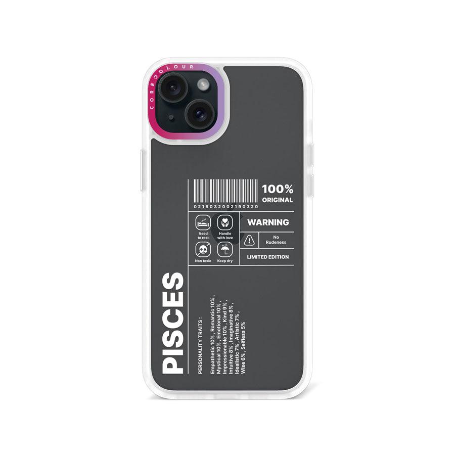 iPhone 15 Plus Warning Pisces Phone Case - CORECOLOUR AU