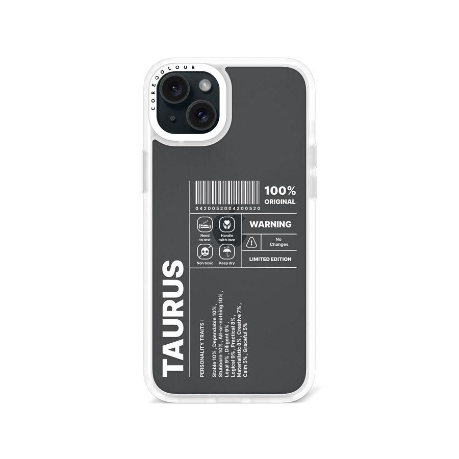 iPhone 15 Plus Warning Taurus Phone Case - CORECOLOUR AU