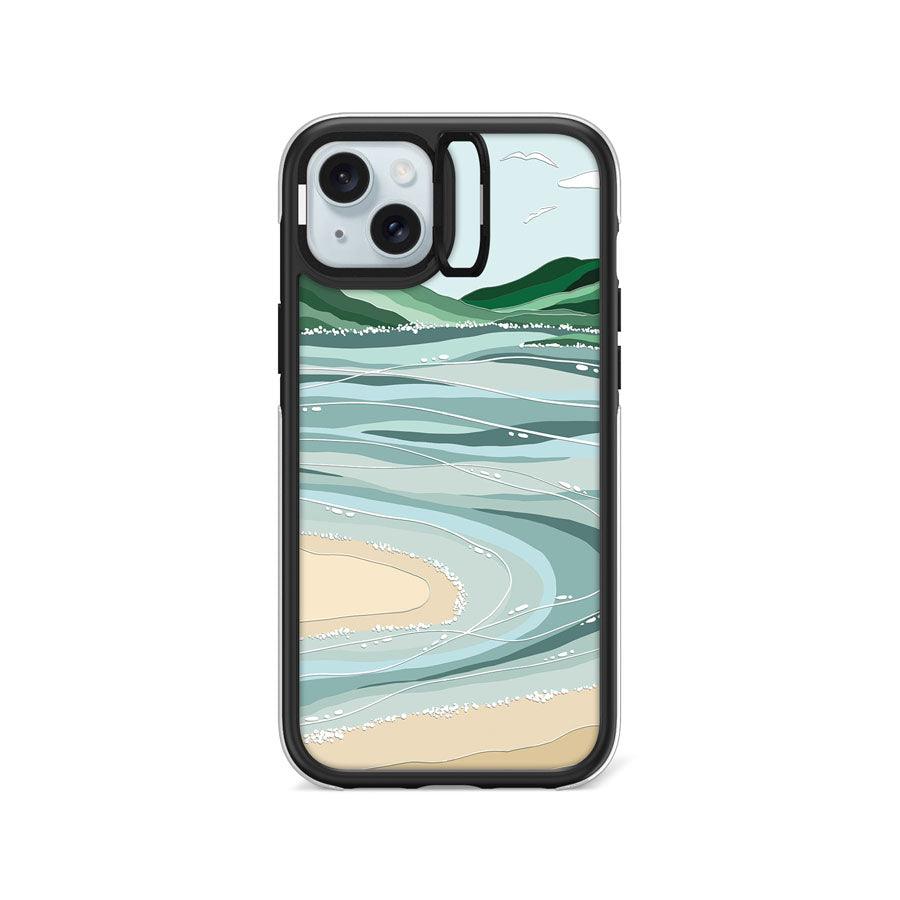 iPhone 15 Plus Whitehaven Beach Camera Ring Kickstand Case - CORECOLOUR AU