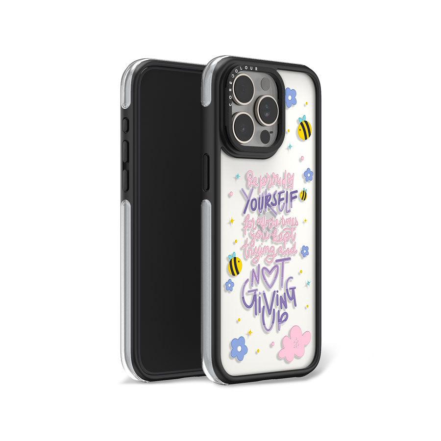 iPhone 15 Pro Be Proud of Yourself Camera Ring Kickstand Case - CORECOLOUR AU
