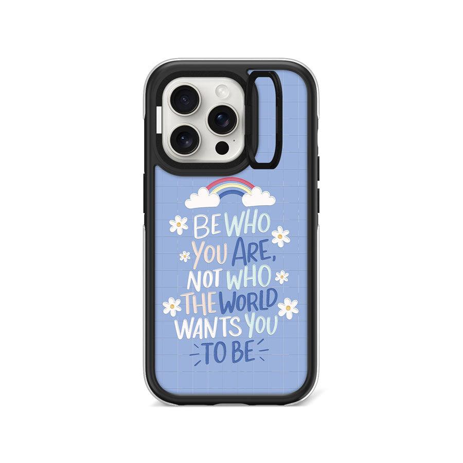 iPhone 15 Pro Be Who You Are Camera Ring Kickstand Case - CORECOLOUR AU