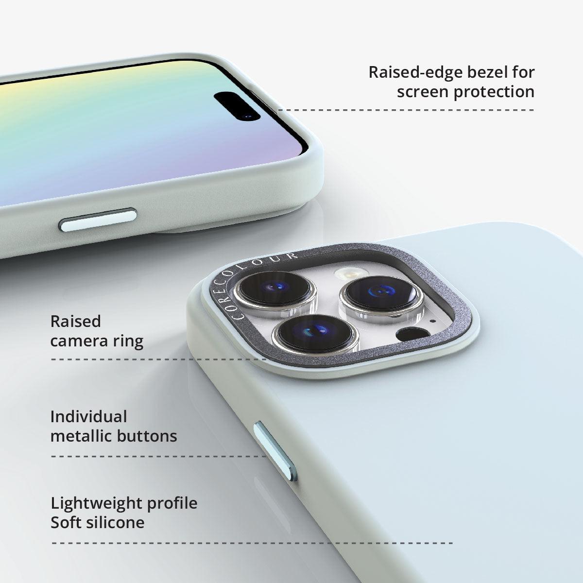 iPhone 15 Pro Blue Beauty Phone Silicone Case Magsafe Compatible - CORECOLOUR AU