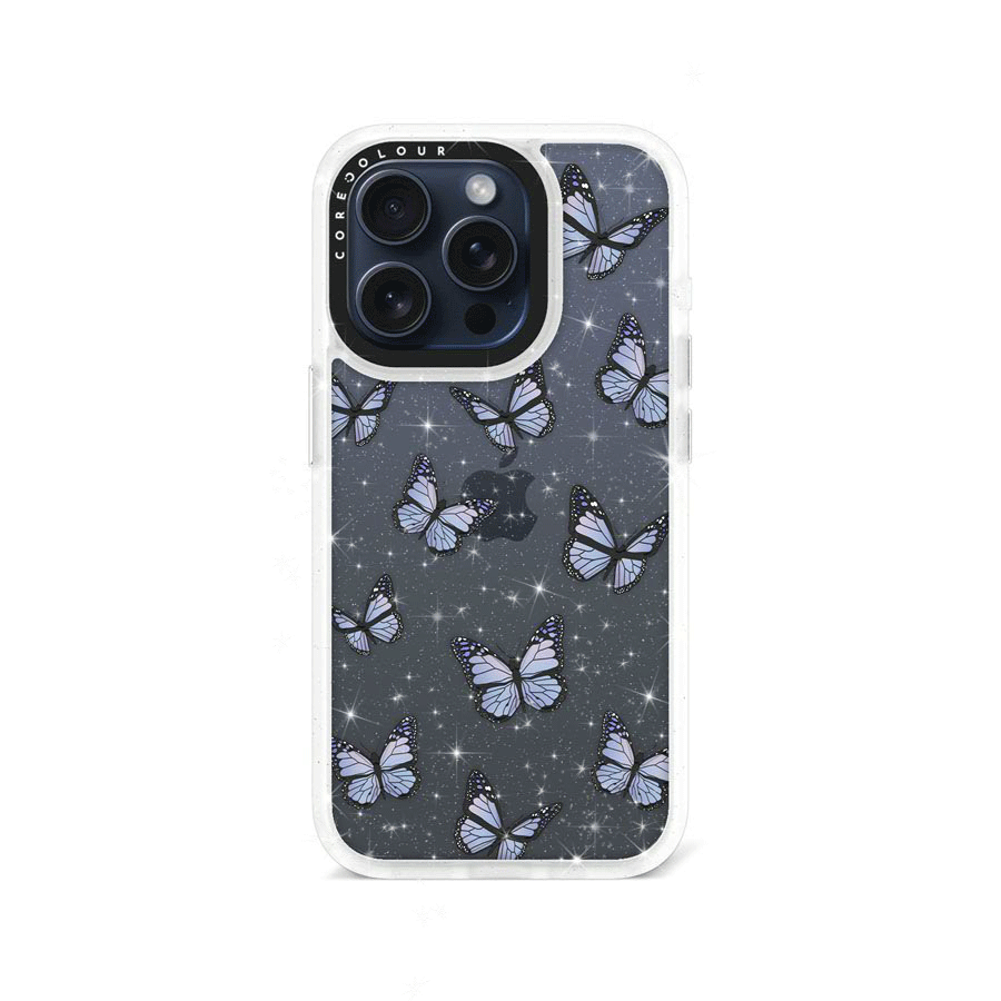 iPhone 15 Pro Butterfly Kiss Glitter Phone Case - CORECOLOUR AU