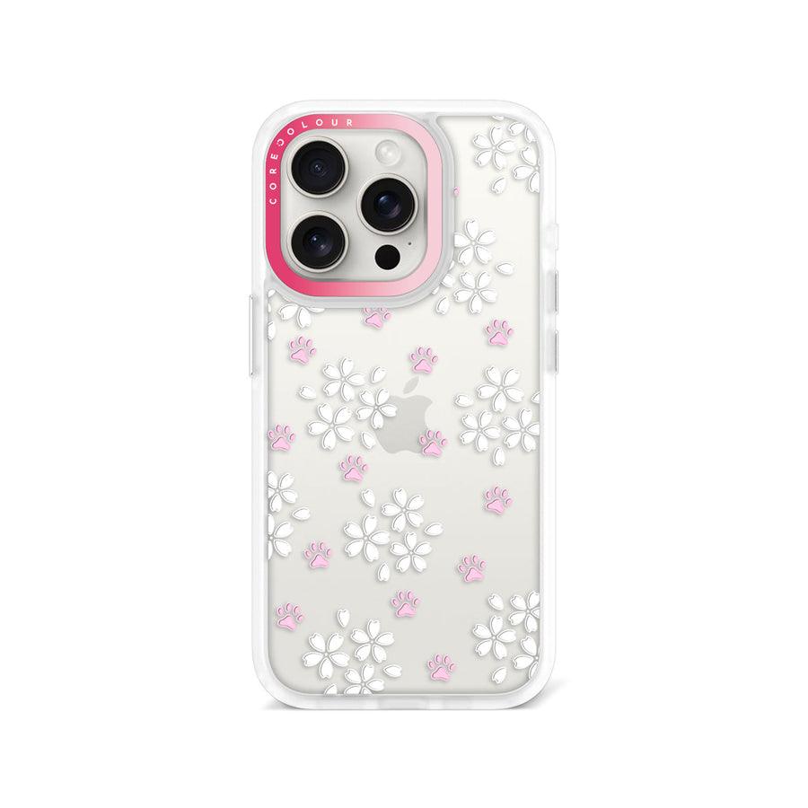 iPhone 15 Pro Cherry Blossom Paw Phone Case - CORECOLOUR AU