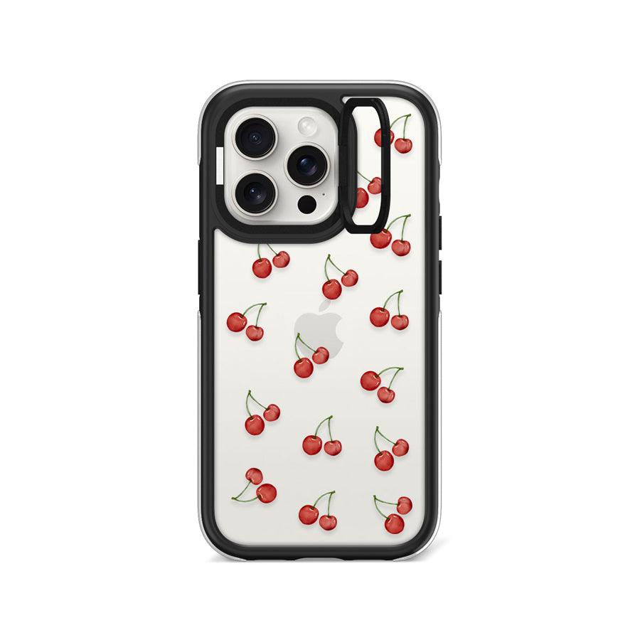 iPhone 15 Pro Cherry Mini Camera Ring Kickstand Case - CORECOLOUR AU