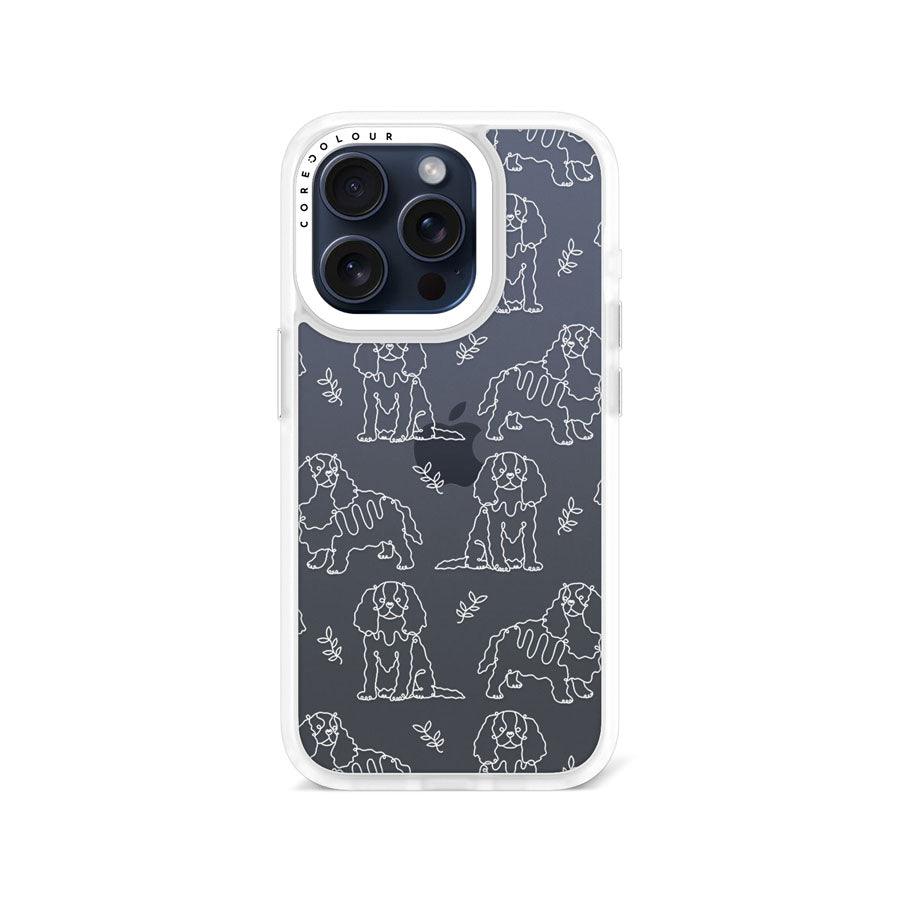 iPhone 15 Pro Cocker Spaniel Minimal Line Phone Case - CORECOLOUR AU