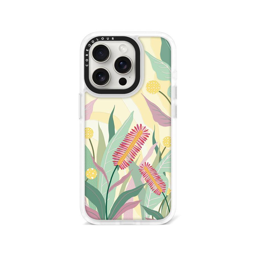 iPhone 15 Pro Crimson Bottlebrush Phone Case Magsafe Compatible - CORECOLOUR AU