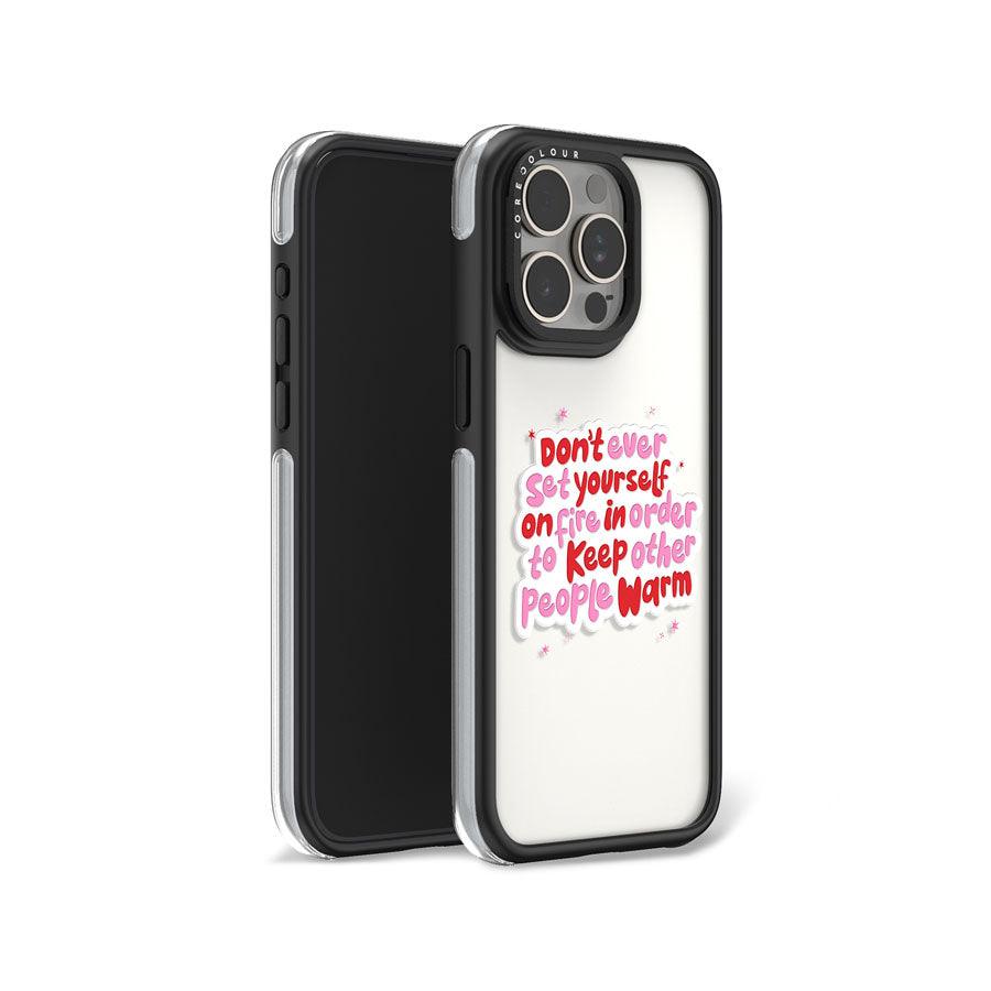 iPhone 15 Pro Don't Ever Set Camera Ring Kickstand Case - CORECOLOUR AU