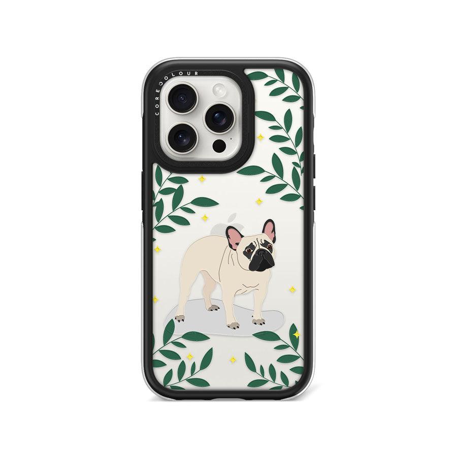 iPhone 15 Pro French Bulldog Camera Ring Kickstand Case - CORECOLOUR AU