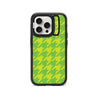 iPhone 15 Pro Green Houndstooth Camera Ring Kickstand Case - CORECOLOUR AU