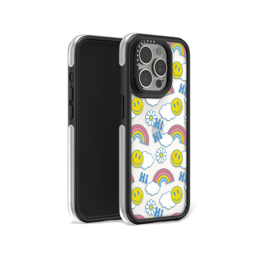 iPhone 15 Pro Hi There! Rainbow Camera Ring Kickstand Case - CORECOLOUR AU