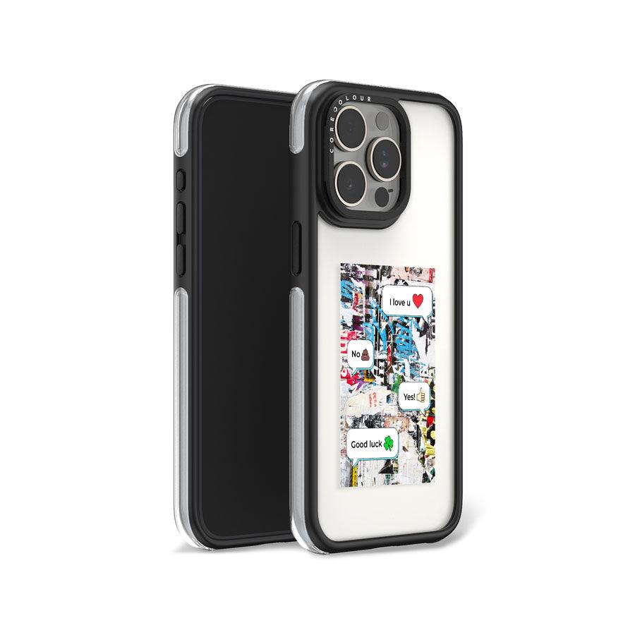iPhone 15 Pro I Love U Dialogue Camera Ring Kickstand Case - CORECOLOUR AU