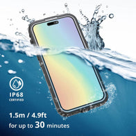 iPhone 15 Pro IP68 Certified Waterproof Case Magsafe Compatible