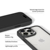 iPhone 15 Pro Jet Black Clear Phone Case - CORECOLOUR AU