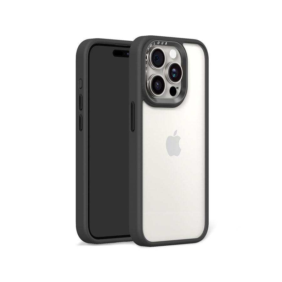 iPhone 15 Pro Jet Black Clear Phone Case - CORECOLOUR AU