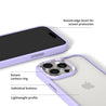 iPhone 15 Pro Lavender Hush Clear Phone Case - CORECOLOUR AU