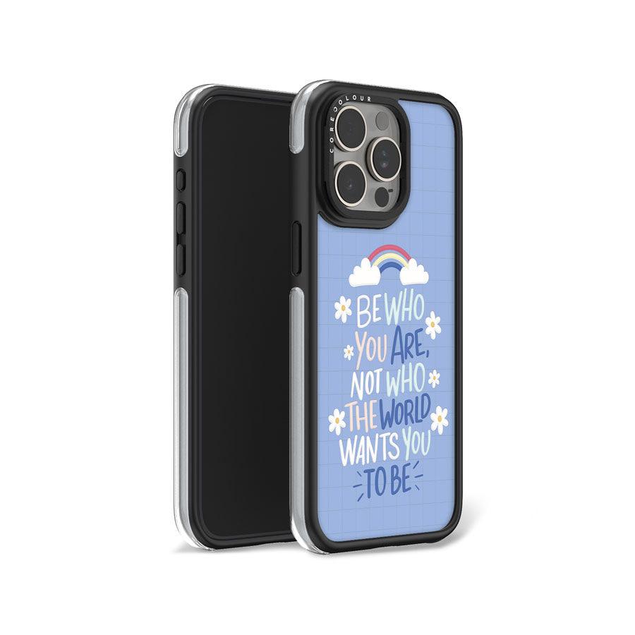 iPhone 15 Pro Max Be Who You Are Camera Ring Kickstand Case - CORECOLOUR AU