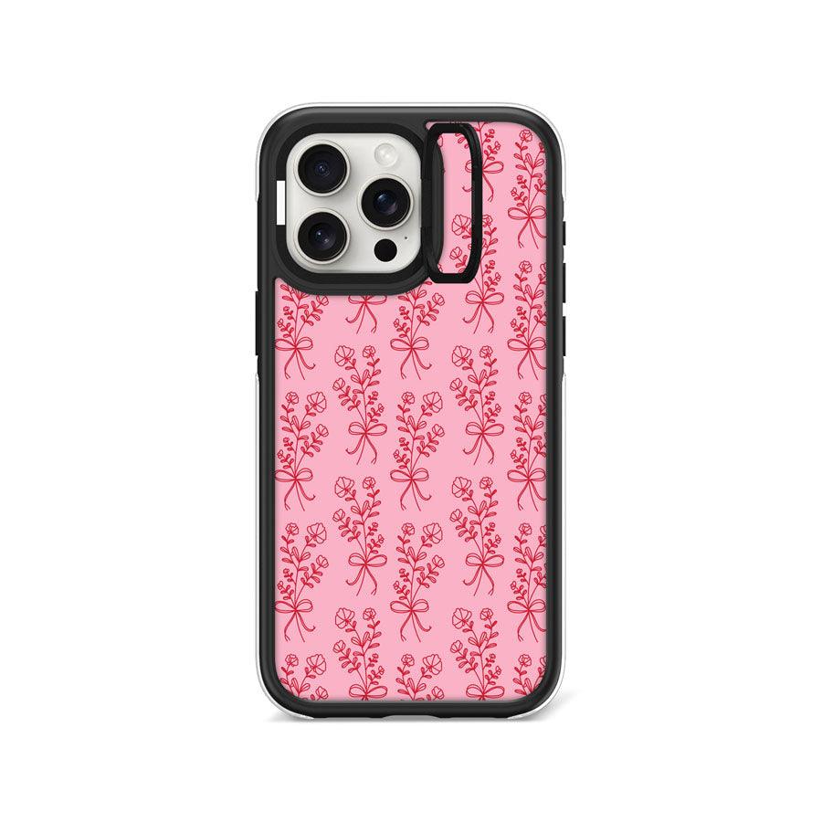 iPhone 15 Pro Max Bliss Blossoms II Camera Ring Kickstand Case - CORECOLOUR AU