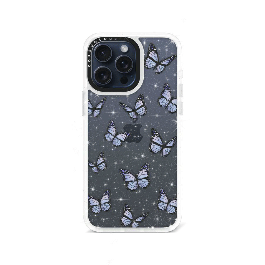 iPhone 15 Pro Max Butterfly Kiss Glitter Phone Case - CORECOLOUR AU