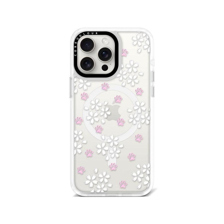 iPhone 15 Pro Max Cherry Blossom Paw Phone Case MagSafe Compatible - CORECOLOUR AU