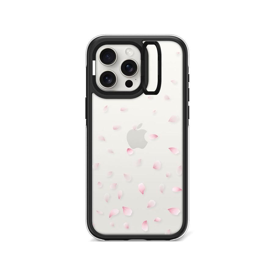 iPhone 15 Pro Max Cherry Blossom Petals Camera Ring Kickstand Case - CORECOLOUR AU