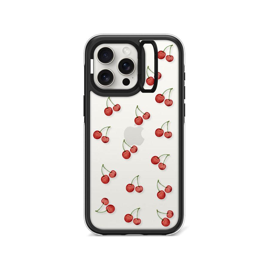 iPhone 15 Pro Max Cherry Mini Camera Ring Kickstand Case - CORECOLOUR AU