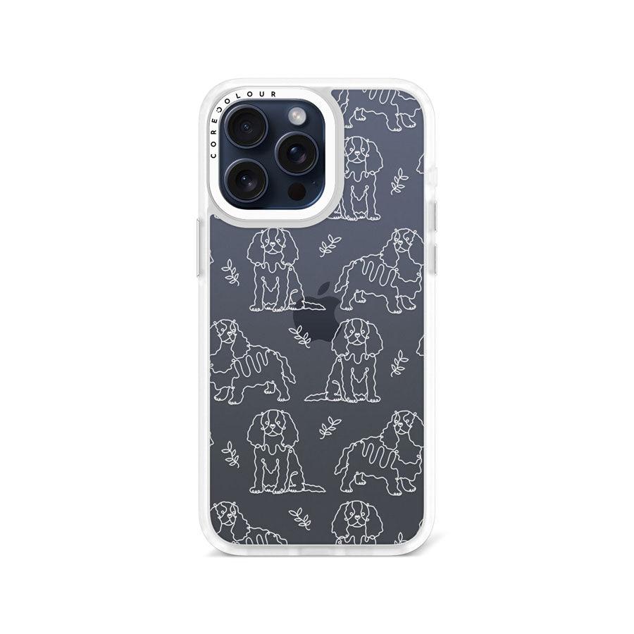 iPhone 15 Pro Max Cocker Spaniel Minimal Line Phone Case - CORECOLOUR AU