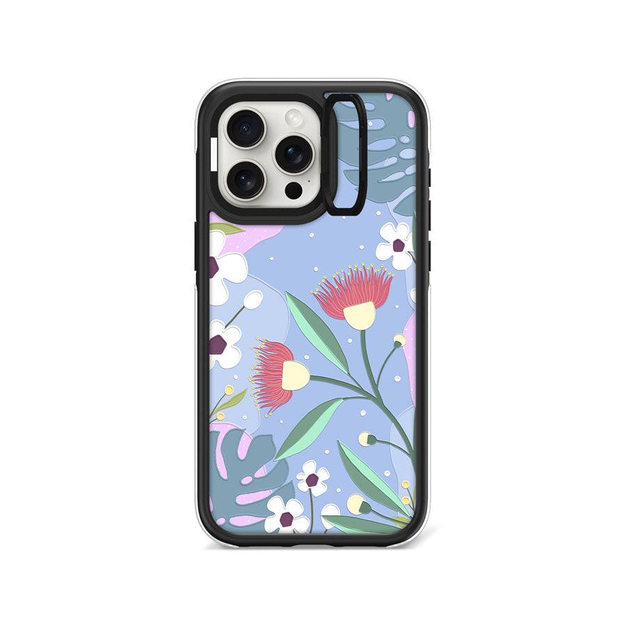 iPhone 15 Pro Max Eucalyptus Flower Camera Ring Kickstand Case - CORECOLOUR AU