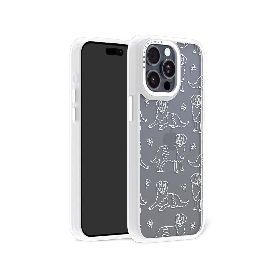 iPhone 15 Pro Max Golden Retriever Minimal Line Phone Case - CORECOLOUR AU