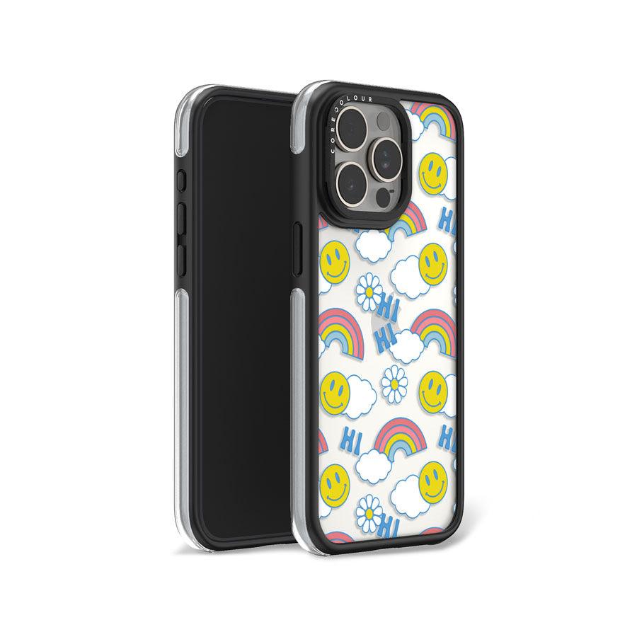iPhone 15 Pro Max Hi There! Rainbow Camera Ring Kickstand Case - CORECOLOUR AU
