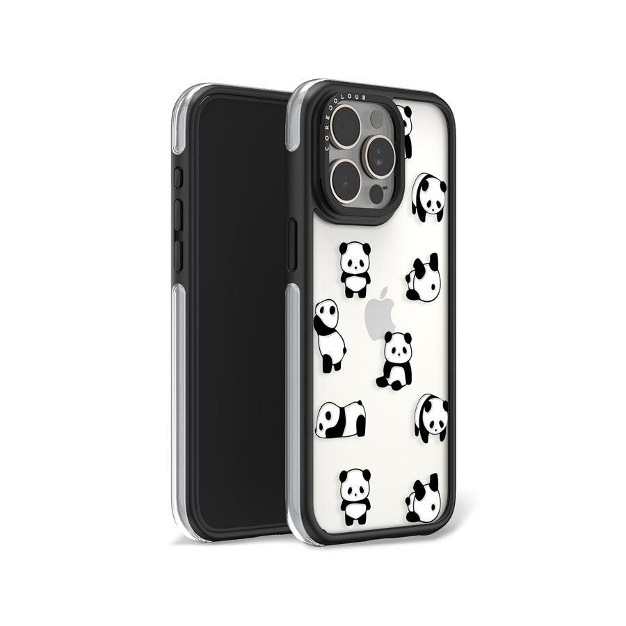 iPhone 15 Pro Max Moving Panda Camera Ring Kickstand Case - CORECOLOUR AU