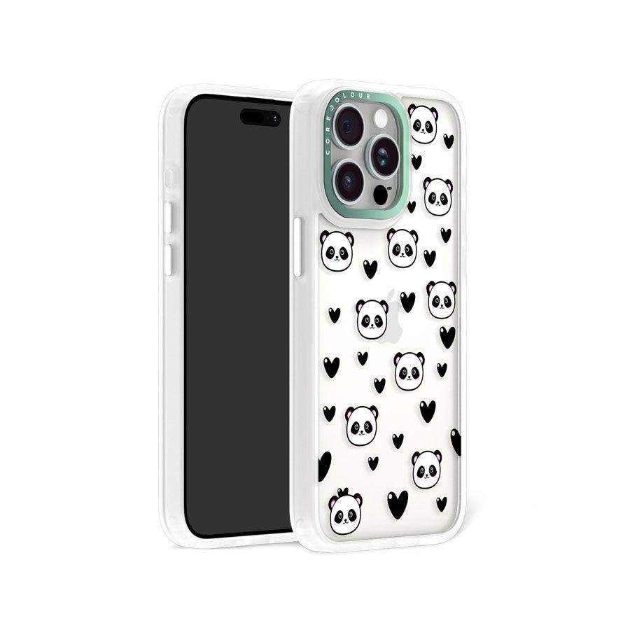 iPhone 15 Pro Max Panda Heart Phone Case - CORECOLOUR AU